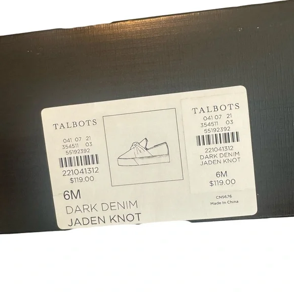 Talbots Women's Denim Slip-On Shoes - Picture 5 of 5